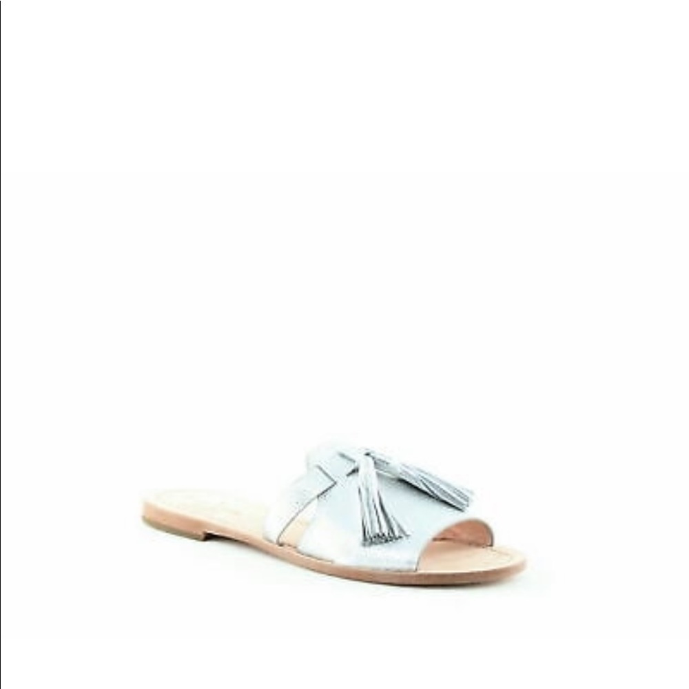 Kate Spade Coby slip on sandals in silver
